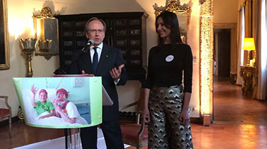 Emanuela Basso Petrino e Ambasciatore Sebastiani